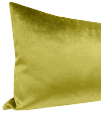 THE XL LUMBAR :: FAUX SILK VELVET // CHARTREUSE