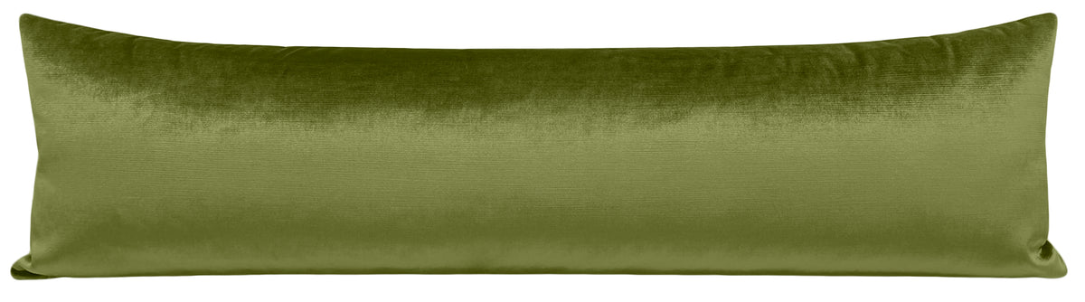 THE XL LUMBAR :: FAUX SILK VELVET // OLIVE