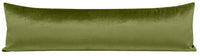 THE XL LUMBAR :: FAUX SILK VELVET // OLIVE