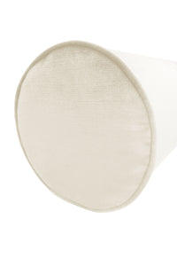 THE BOLSTER :: FAUX SILK VELVET // ALABASTER