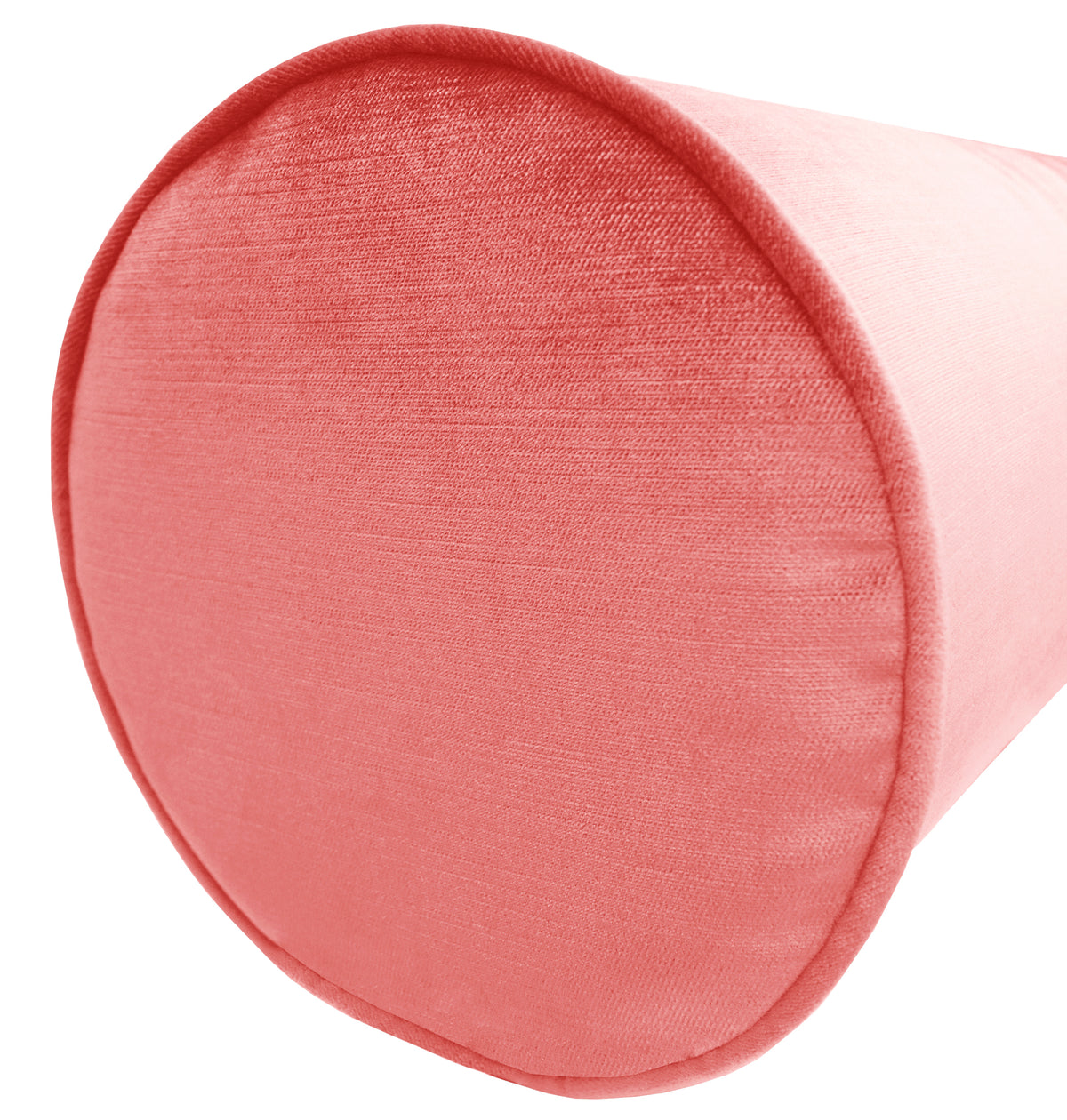 THE BOLSTER :: FAUX SILK VELVET // FLAMINGO
