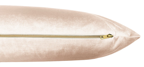 THE XL LUMBAR :: FAUX SILK VELVET // CAMEO