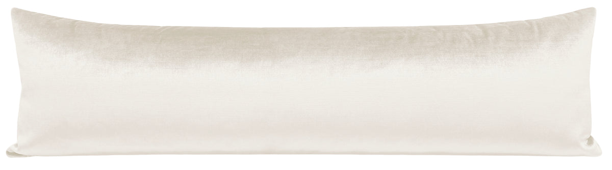 THE XL LUMBAR :: FAUX SILK VELVET // ALABASTER