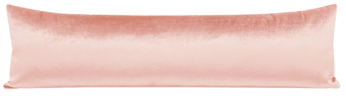 THE XL LUMBAR :: FAUX SILK VELVET // PINK PEONY
