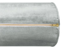 THE BOLSTER :: FAUX SILK VELVET // FRENCH GREY