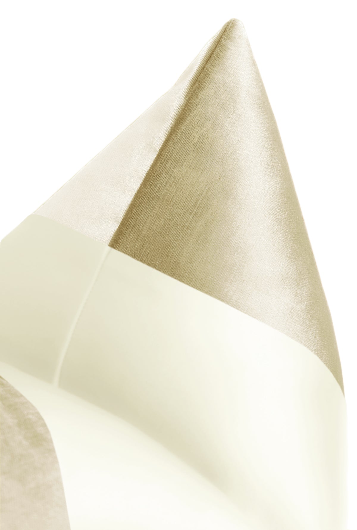 PANEL COLORBLOCK :: FAUX SILK VELVET // CHAMPAGNE + ALABASTER SILK