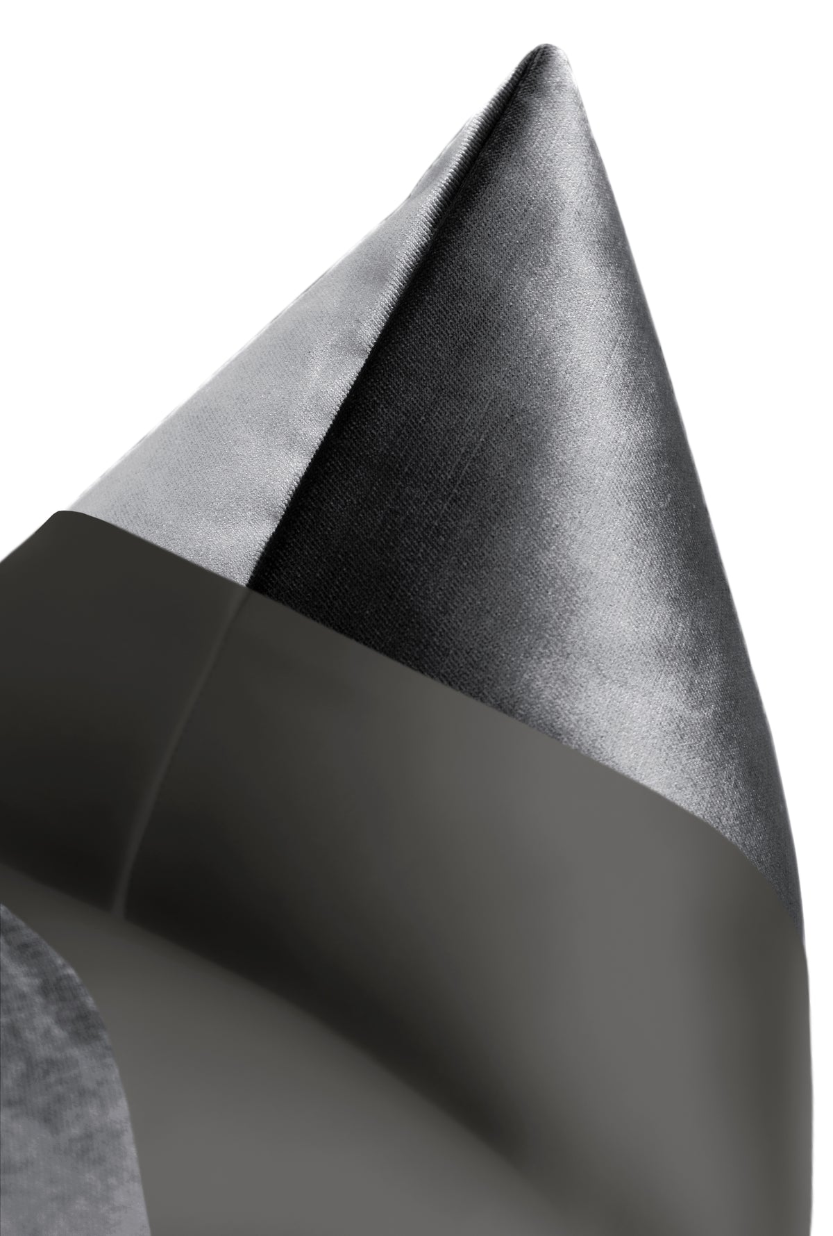 PANEL MONOCHROMATIC :: FAUX SILK VELVET // GRAPHITE