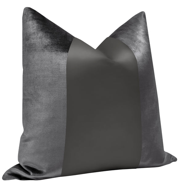 PANEL MONOCHROMATIC :: FAUX SILK VELVET // GRAPHITE