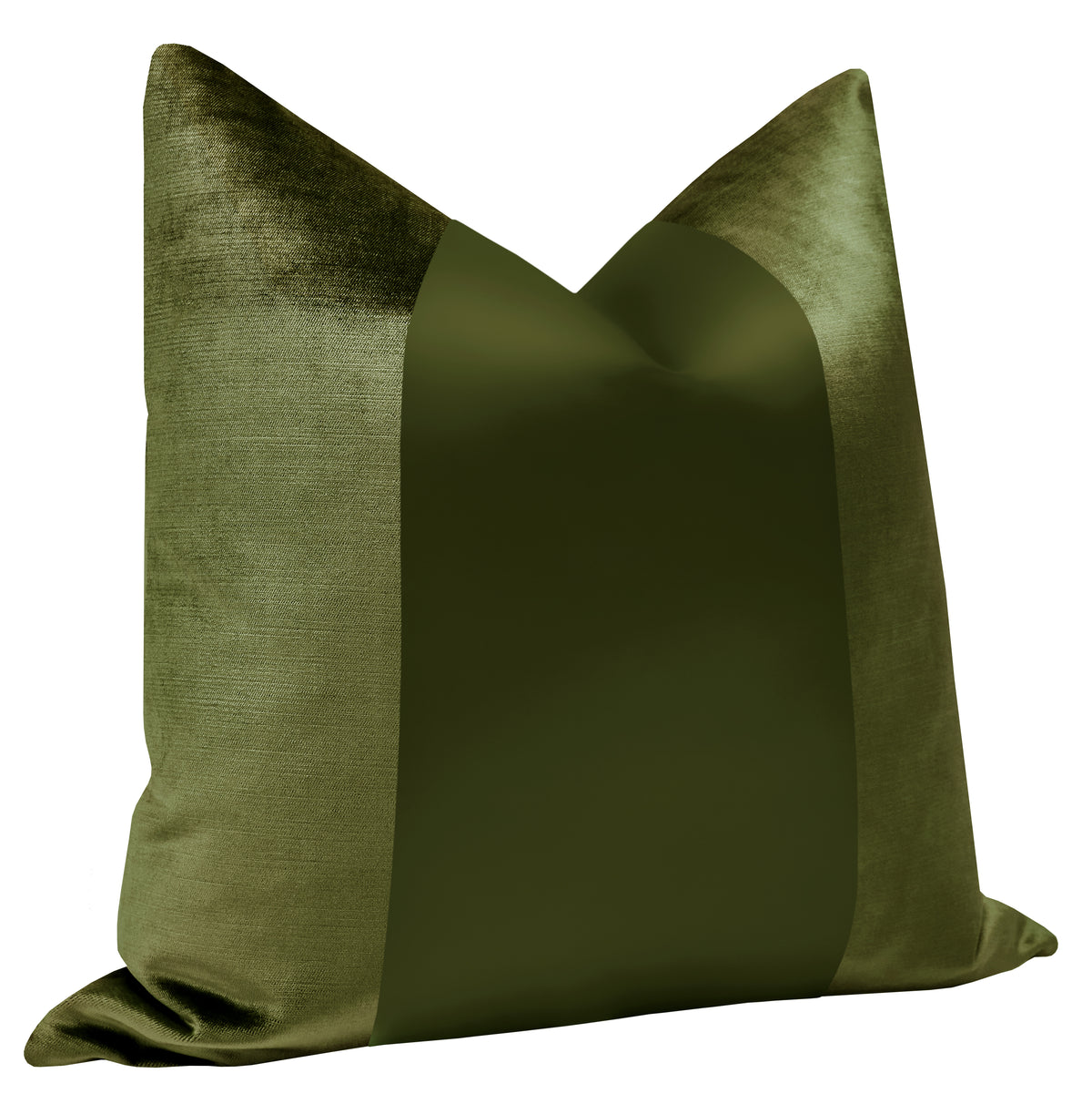 PANEL MONOCHROMATIC :: FAUX SILK VELVET // OLIVE