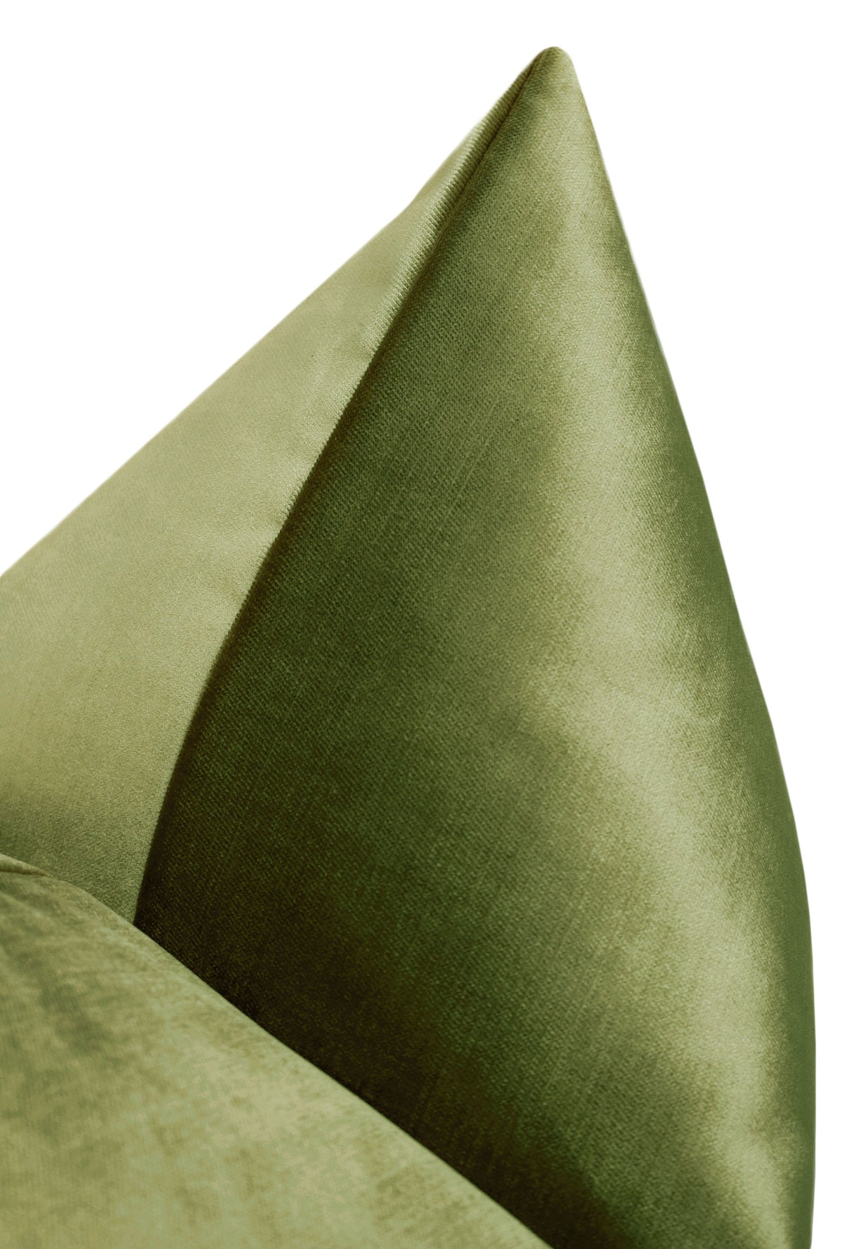 FAUX SILK VELVET // OLIVE
