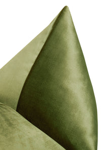 FAUX SILK VELVET // OLIVE