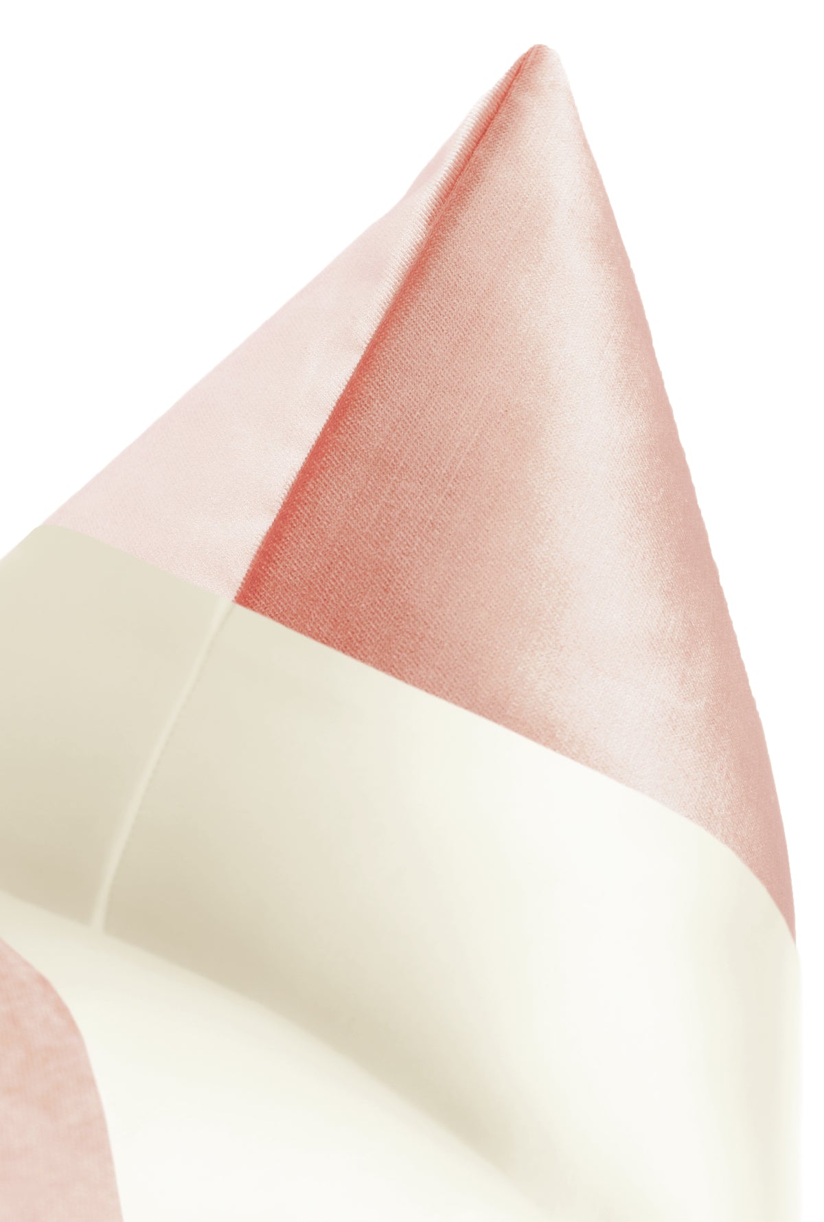 PANEL COLORBLOCK :: FAUX SILK VELVET // PINK PEONY + ALABASTER SILK