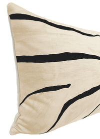 THE XL LUMBAR :: GRAFFITO // LINEN + ONYX | KELLY WEARSTLER