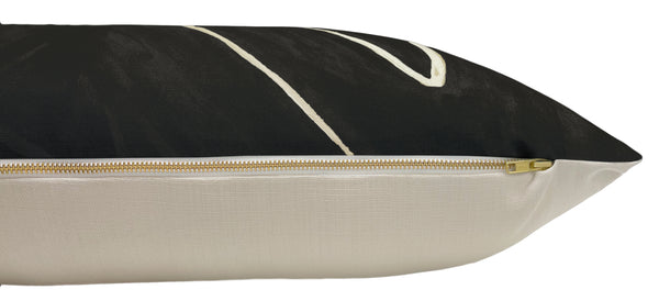THE XL LUMBAR :: GRAFFITO // ONYX + BEIGE | KELLY WEARSTLER