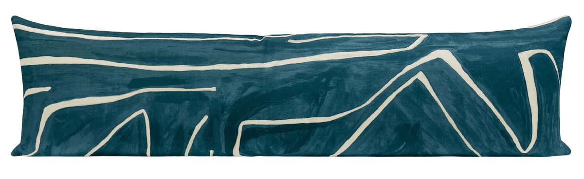 THE XL LUMBAR :: GRAFFITO // TEAL + PEARL | KELLY WEARSTLER