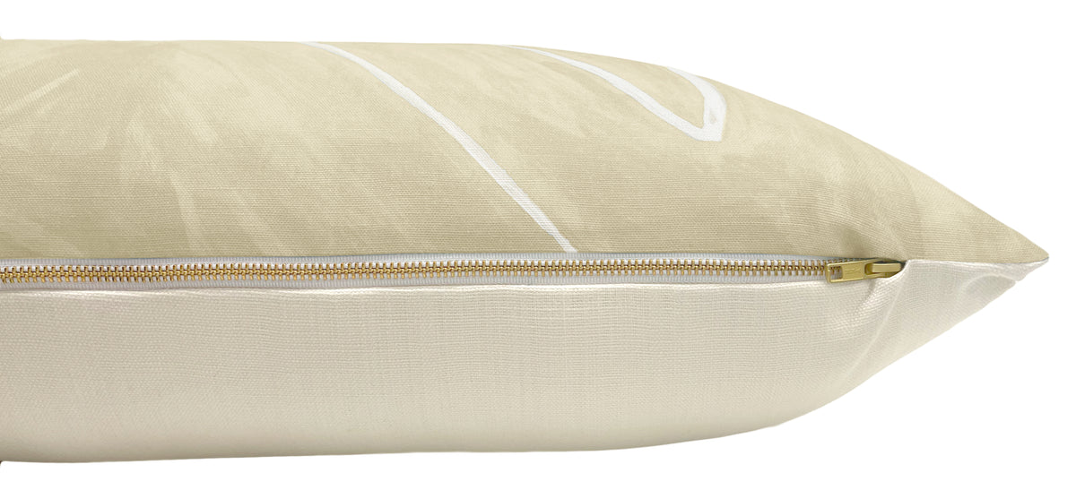 THE XL LUMBAR :: GRAFFITO // BEIGE + IVORY | KELLY WEARSTLER