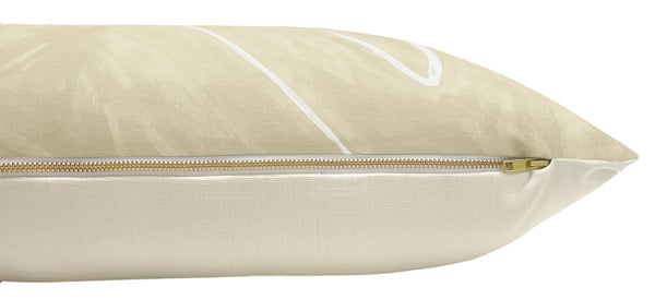 THE XL LUMBAR :: GRAFFITO // BEIGE + IVORY | KELLY WEARSTLER