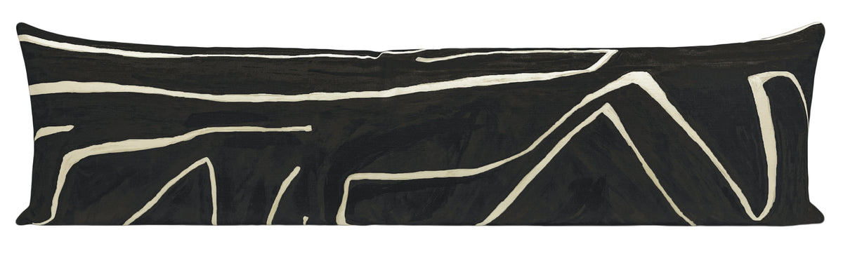 THE XL LUMBAR :: GRAFFITO // ONYX + BEIGE | KELLY WEARSTLER
