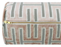 THE BOLSTER :: GRECIAN CUT VELVET // BLUSH