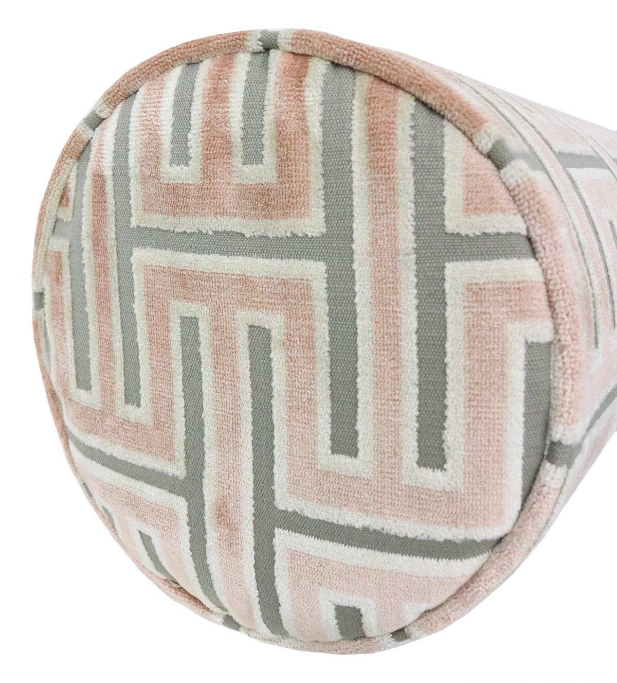 THE BOLSTER :: GRECIAN CUT VELVET // BLUSH