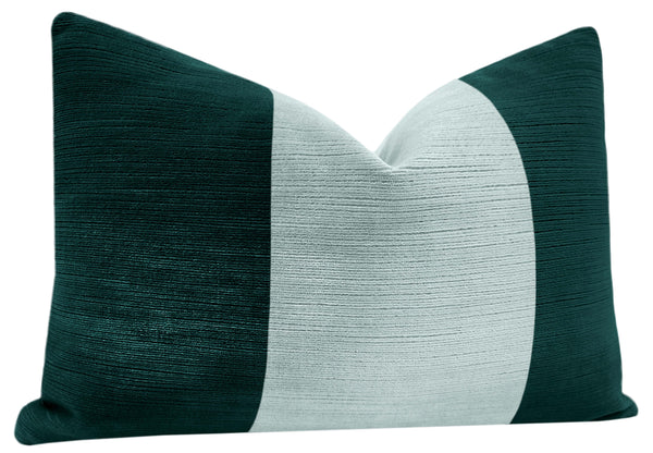 THE LITTLE LUMBAR :: STRIE VELVET // HARBOUR BLUE + SPA BLUE