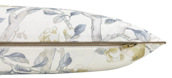 THE XL LUMBAR :: IMPERIAL GARDEN WITH BRASS CORDING // DELFT