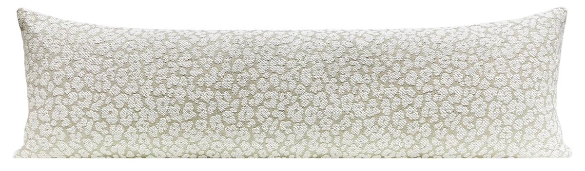 THE XL LUMBAR :: LEOPARD CHENILLE // STONE