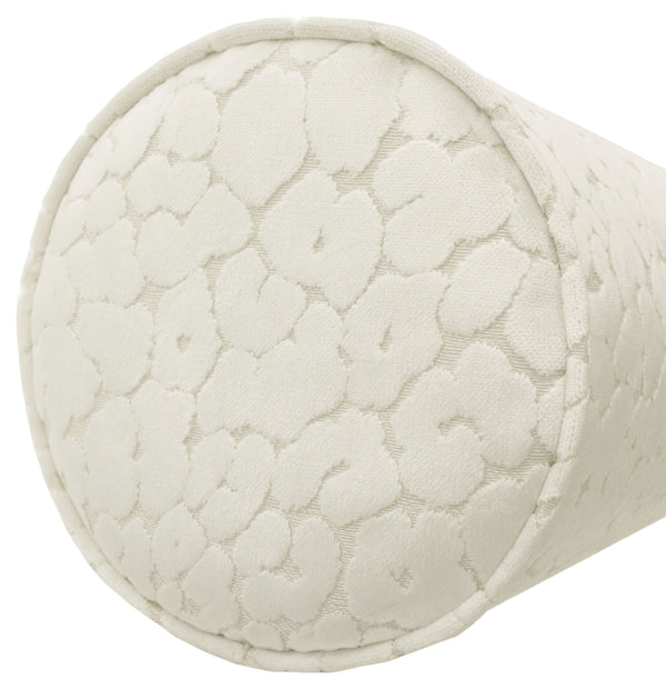 THE BOLSTER :: LEOPARD CUT VELVET // ALABASTER