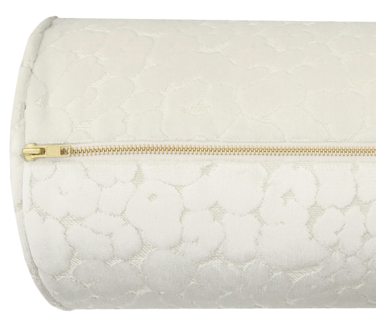 THE BOLSTER :: LEOPARD CUT VELVET // ALABASTER