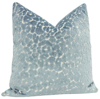 LEOPARD CUT VELVET // CERULEAN BLUE