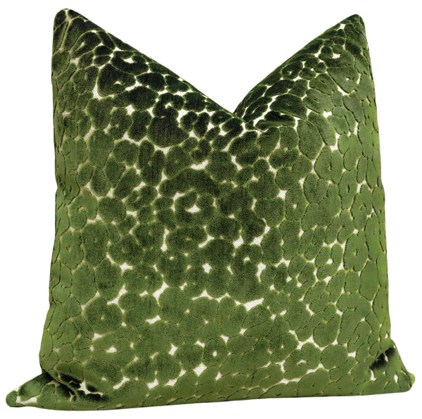 LEOPARD CUT VELVET // OLIVE