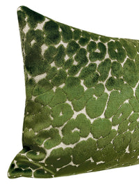 THE XL LUMBAR :: LEOPARD CUT VELVET // OLIVE