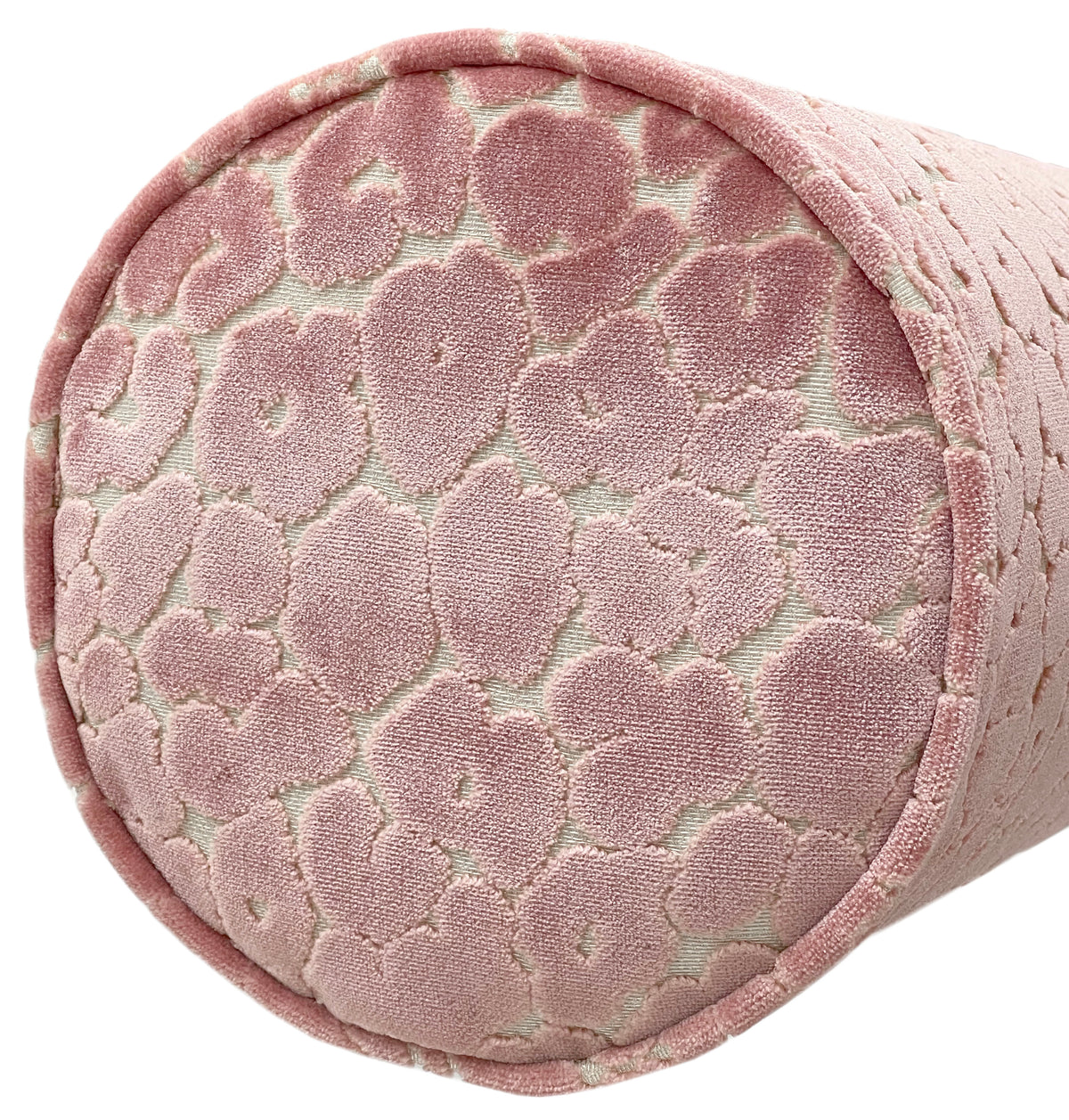 THE BOLSTER :: LEOPARD CUT VELVET// PINK PEONY