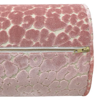 THE BOLSTER :: LEOPARD CUT VELVET// PINK PEONY