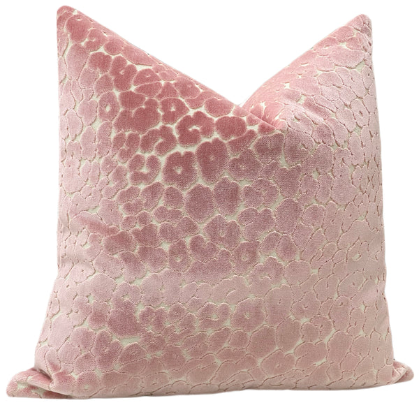 LEOPARD CUT VELVET // PINK PEONY