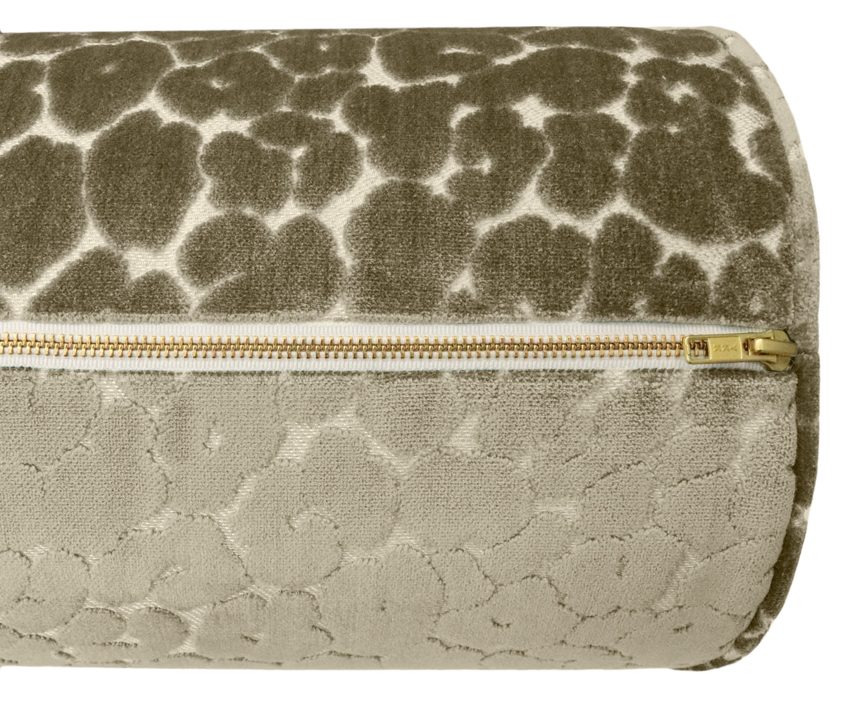 THE BOLSTER :: LEOPARD CUT VELVET // TAUPE
