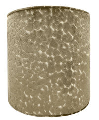 THE TIGHT ROUND OTTOMAN :: LEOPARD CUT VELVET // TAUPE