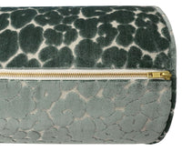 THE BOLSTER :: LEOPARD CUT VELVET // TURKISH BLUE