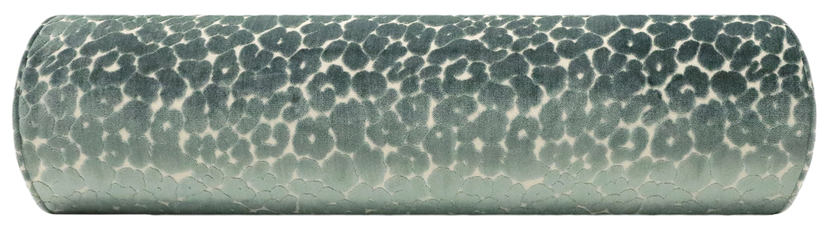 THE BOLSTER :: LEOPARD CUT VELVET // TURKISH BLUE