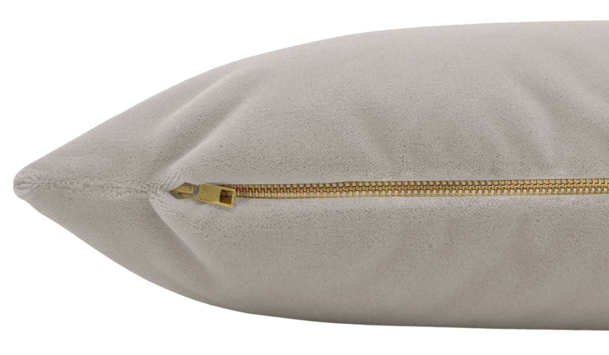 THE XL LUMBAR :: MOHAIR VELVET // DOVE GREY