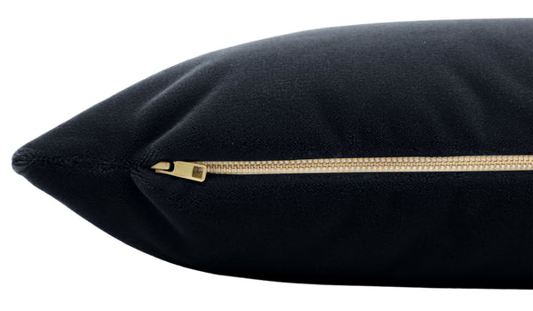 THE XL LUMBAR :: MOHAIR VELVET // GRAPHITE
