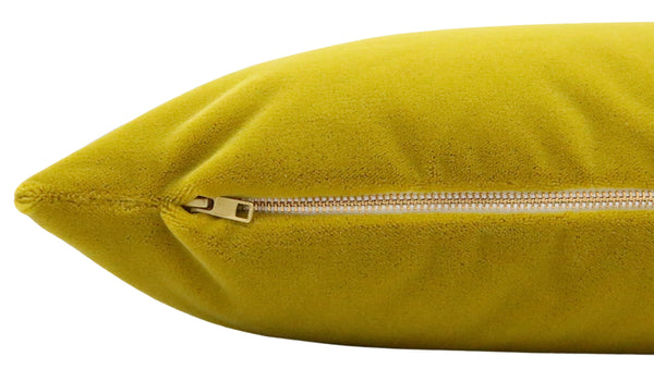 THE XL LUMBAR :: MOHAIR VELVET // CHARTREUSE