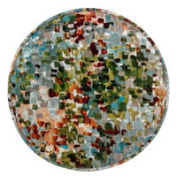 THE TIGHT ROUND OTTOMAN :: MONET VELVET  // MULTI