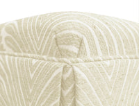 THE SKIRTED OTTOMAN :: MUSGROVE CHENILLE // CASHMERE