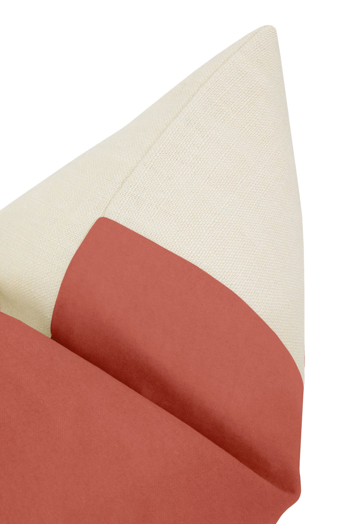 FINAL SALE : PANEL :: 22" X 22" CLASSIC VELVET // CORAL PILLOW COVER