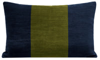 THE LITTLE LUMBAR :: STRIE VELVET // NAVY BLUE + PERIDOT