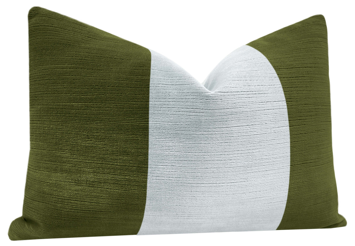 THE LITTLE LUMBAR :: STRIE VELVET // OLIVE + MIST