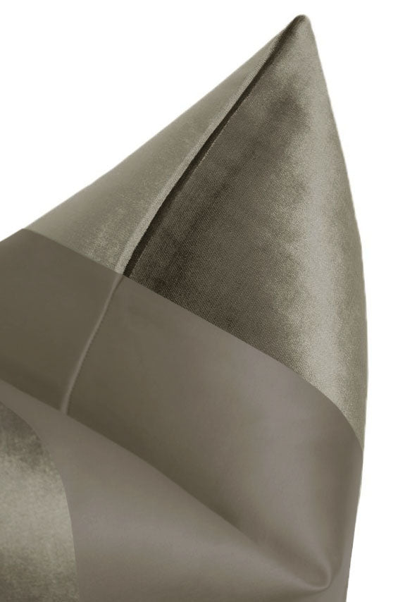 PANEL MONOCHROMATIC :: FAUX SILK VELVET // QUARTZ