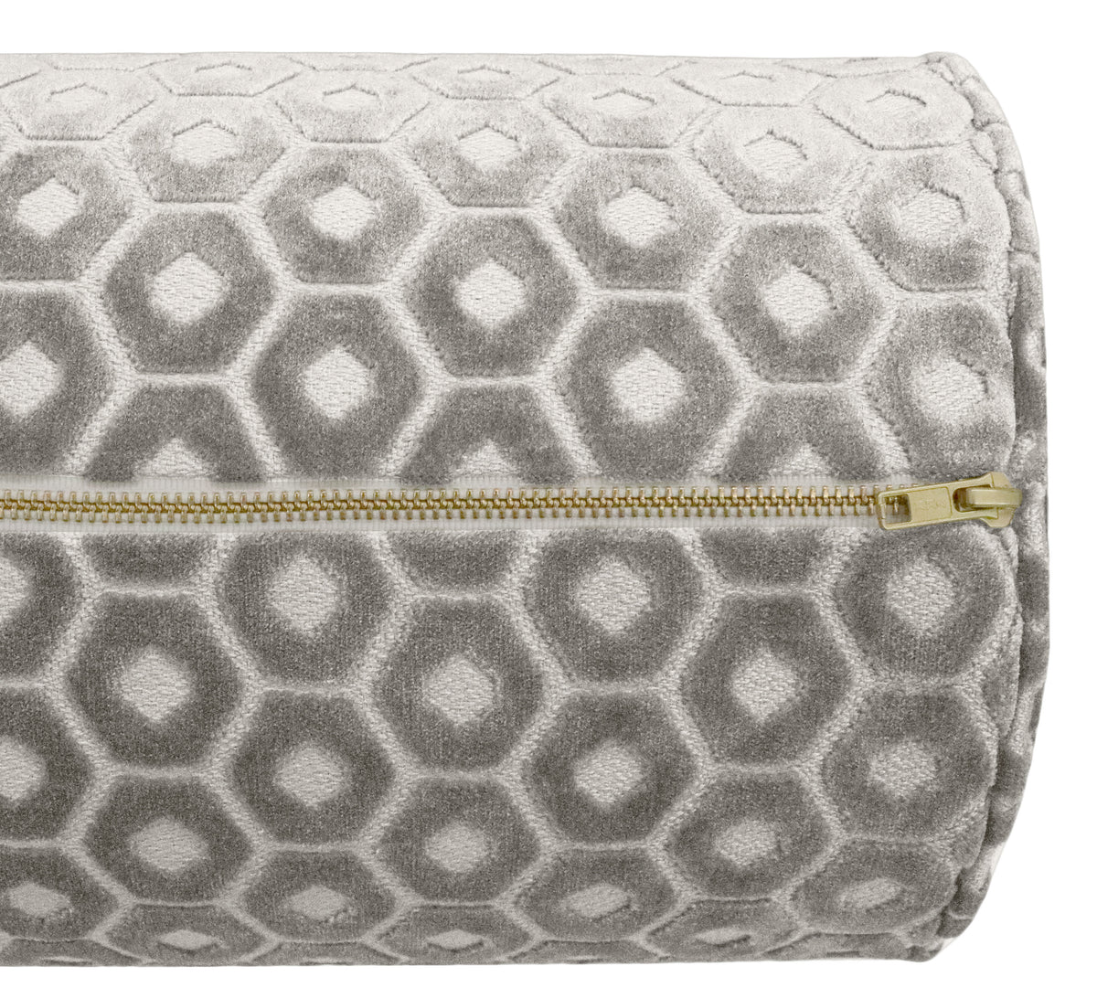THE BOLSTER :: PALOMA CUT VELVET // GREY