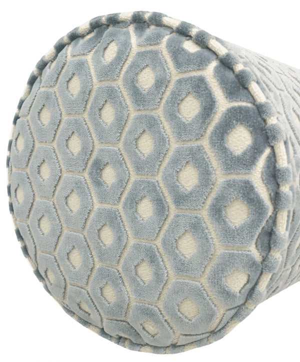 THE BOLSTER :: PALOMA CUT VELVET // CERULEAN BLUE